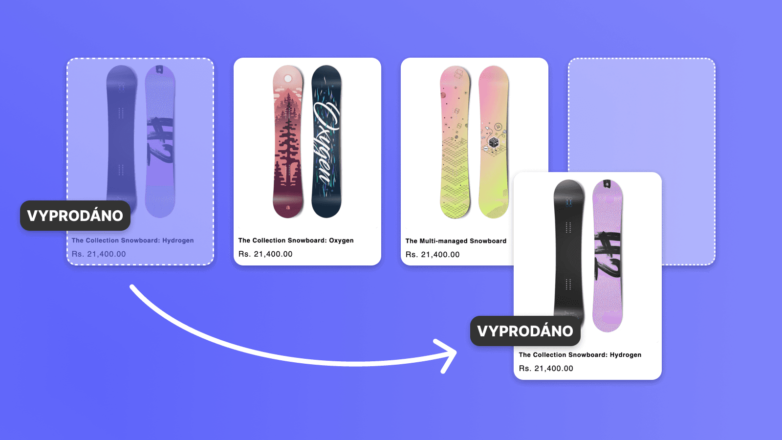 Jak zařadit vyprodané produkty na konec seznamu v kolekcích na Shopify